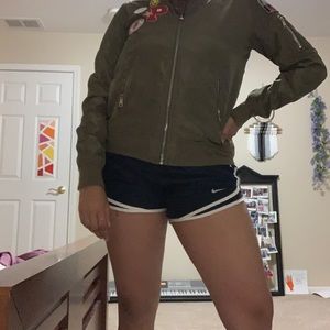 Green bomber jacket